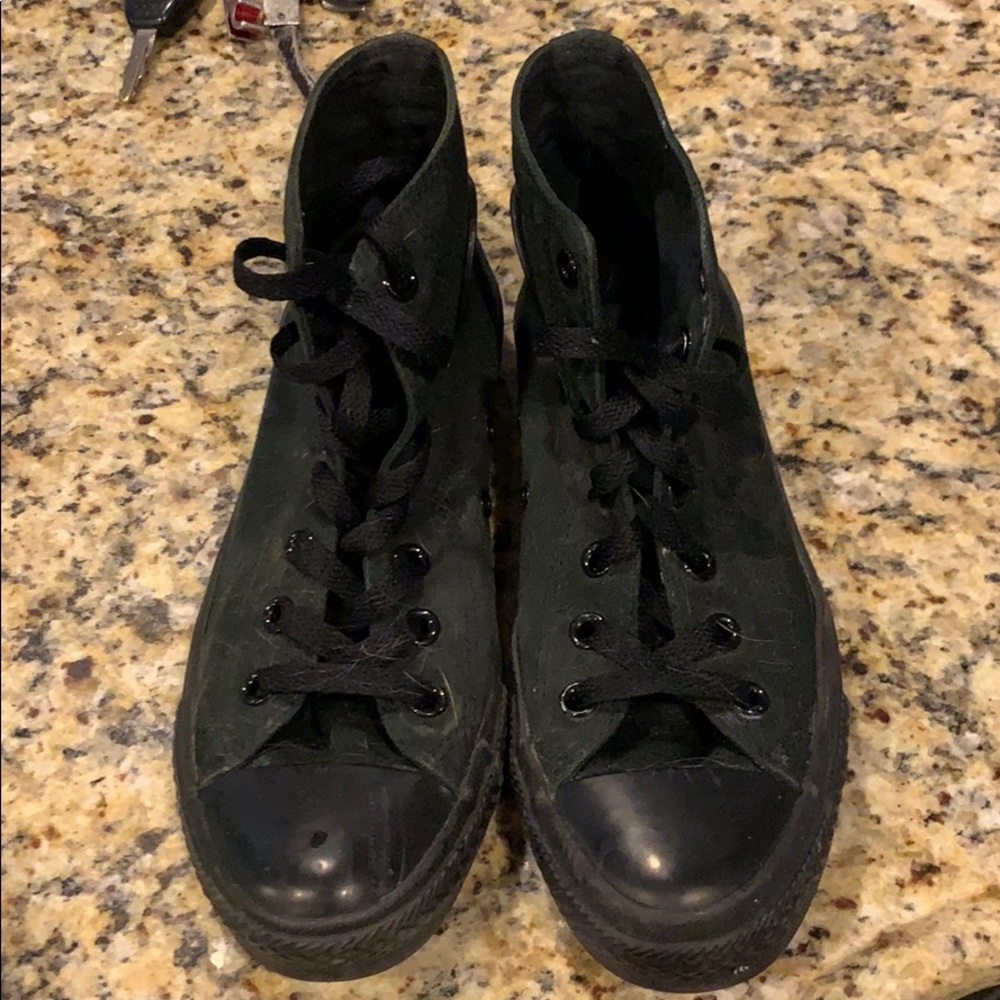 Black on black converse
